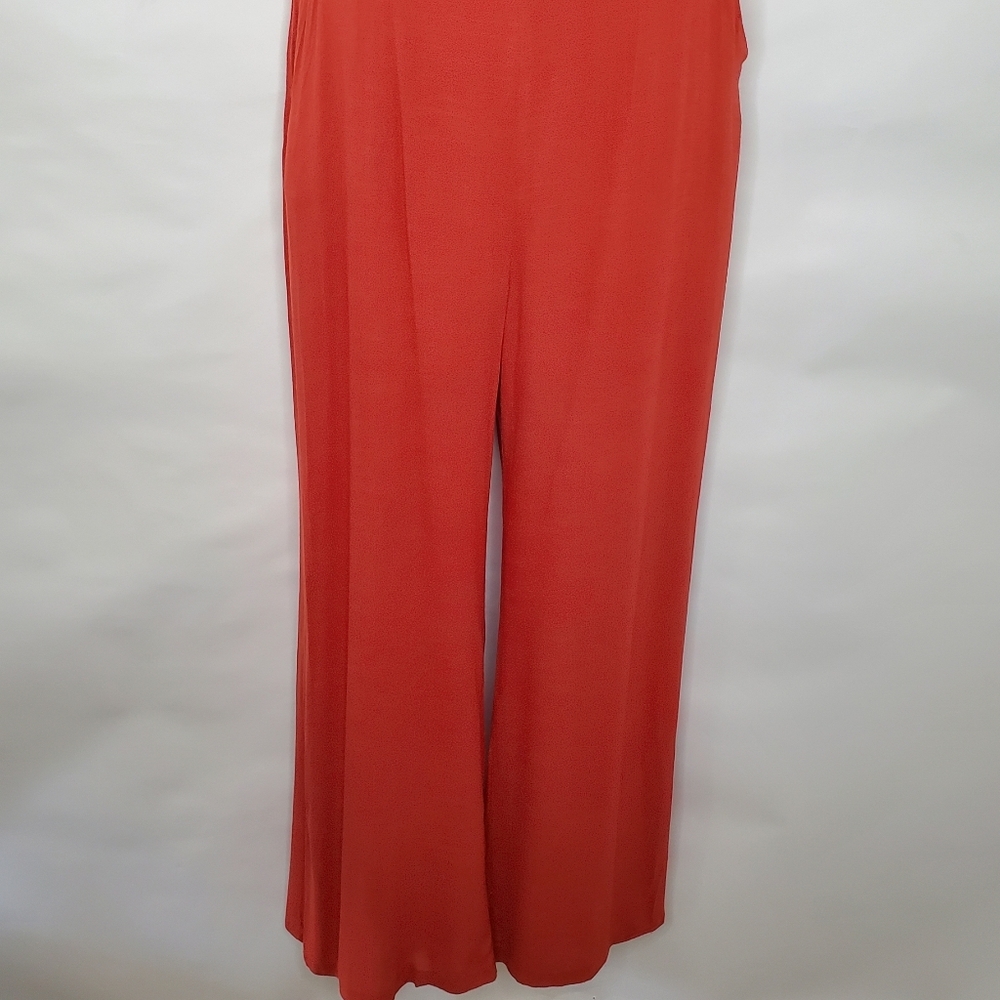 ASTR the Label Wide Leg Jumpsuit Size L Cutout Ruffles Pockets Square Neck NEW - Picture 4 of 15